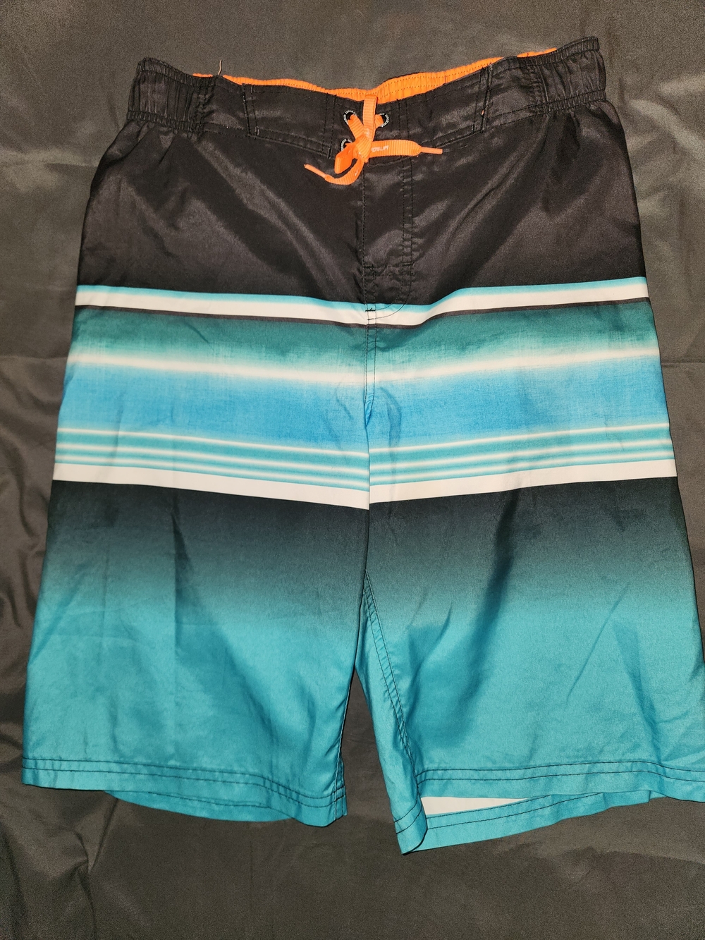 ZeroXposur Bright Orange Swim Shorts with Black Logo Tag